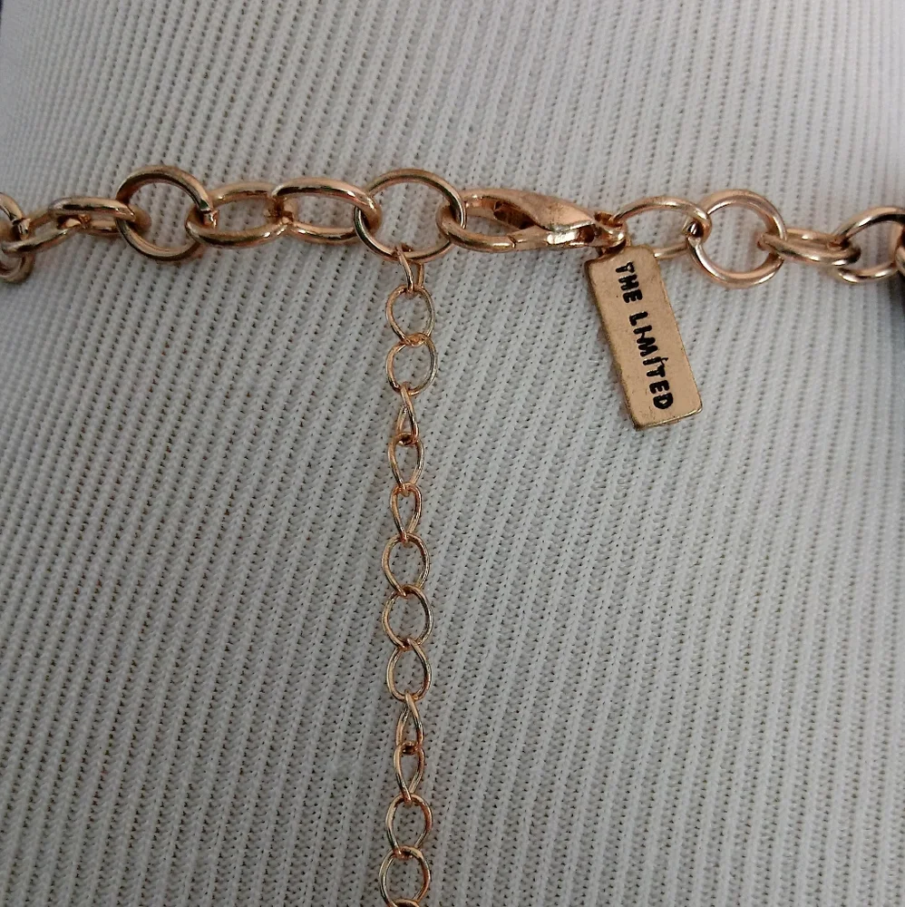 ❇ NWT ❇ The Limited Frosted Ombre´ Layered Statement Necklace, Yellow and Gold - Picture 5 of 7